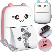 Портативний міні принтер для фотографій Cat-ears Mini-printer – друк завжди під рукою